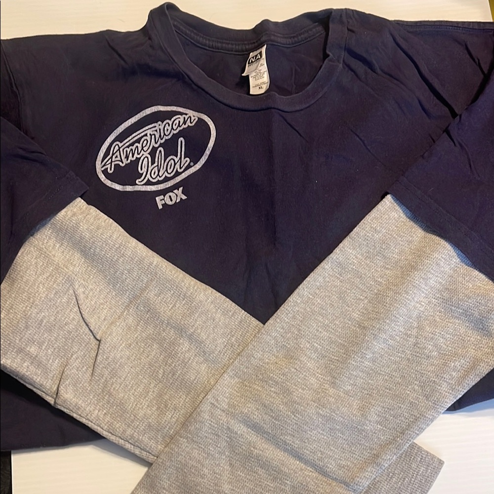 American Idol Long Sleeve T and fleece scarf